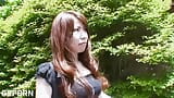 Горячая японская милфа Rie Obata занимается сексом в горячий день, трахая ее волосатую киску snapshot 1