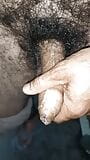Indian middle age man massage his pennis with oil and gel snapshot 1