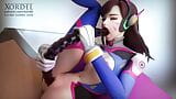 D.Va Using Her Double Ended Dildo snapshot 6