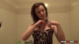 Desirable girlfriend with tattoos plays with herself snapshot 3