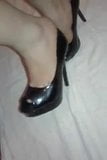 Meus pezinhos e o Peep Toe Preto salto agulha alto snapshot 5