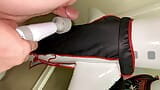 Small Penis Masturbating With A Massage Vibrator Cumming On An Inflatable Airplane Doll snapshot 2