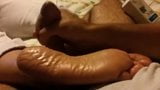 Handjob while looking at my wife feet snapshot 2