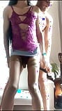 Mutual cock masturbation playing with crossdresser big cock snapshot 4