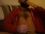 Hot Hairy Bearded French Man in Hoodie Cums on Cam snapshot 14