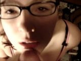 Nerdy Young Girlfriends First Facial snapshot 1