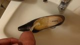 Piss in brown high heel snapshot 4