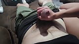 seducing him rubbing his cock in shorts snapshot 7