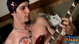 Straight thug Axel masturbation after playing guitar solo snapshot 7