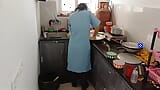 Sisters are preparing food to go to school together. Brother has fucked her. snapshot 1