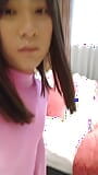 Japanese amateur crossdresses masturbate pink morphsuit snapshot 2