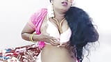 Indian telugu beautiful saxy saree housewife self... snapshot 3