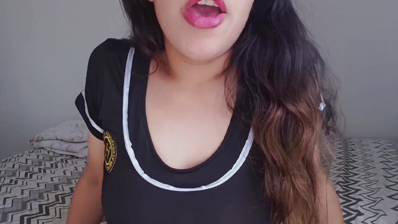 Girl in dress without panties with ass plugs guides her pleasure