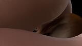 Thick Busty Girl Lesbian Facesitting - 3D Porn Short Clip snapshot 11