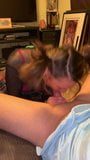 Pigtail slut Summerbluexo sucking cock snapshot 4