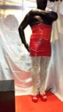 THE SHOW SISSY SLUT IN BLACK AND RED WITH FINAL SAW snapshot 1