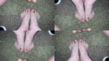 Cumshot compilation on BBW Latina feet (Cum on feet) (Pink1) snapshot 10