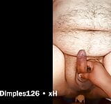 BBW Dimples126 strap on pegs Lover with big dildo Stroking him till cum shot snapshot 8