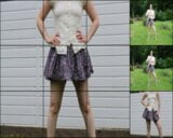 miniskirt outdoors in the garden snapshot 2