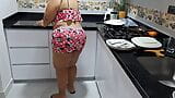 I fuck my stepmom's tits in the kitchen while we are alone snapshot 1