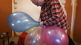 Balloonbanger 81) Balloon Cluster Fuck, Cum and Pop with GL700 Blimp Balloon snapshot 9