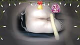 SissyLia - De Kerstman controleert de ondeugende lijst van 2023 van deze camkut - Dildo, plug en neukmachine zijn in gebruik snapshot 4