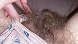 Extreme Close up huge clit head and hairy pussy snapshot 2