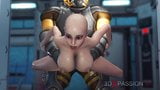 Gadis seksi super hot melakukan seks anal keras dengan monster alien snapshot 18