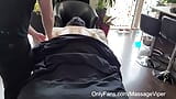 Massage Exhibitionist Flashing Her Pussy and Ass to the Masseur snapshot 1