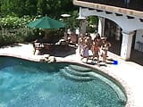 Amazing lesbian orgy sex by the pool snapshot 1