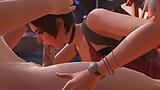 Ada Wong Deephroat Blowjob close up : Resident Evil Parody snapshot 9