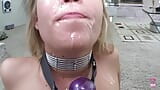 A Blonde Hungry for a Big Cock Gives a Guy a Blowjob and Deep Throat snapshot 25