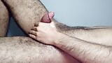 Hairy legs cock stroke snapshot 3