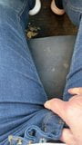 Carpark wank cumshot wearing tan stockings snapshot 7