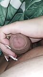 Мачеха с длинными сексуальными ногтями ласкает яйца пасынка snapshot 5