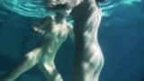 Mihalkova and Siskina and other babes underwater naked snapshot 16