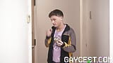 Gaycest Stepdad Reece Scott dicks down twink stepson snapshot 6