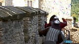 Warrior princess gets gangbanged after a sword fight on the walls snapshot 2