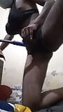 Indian cd sissy fucks herself with long wiper handle snapshot 1