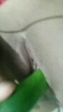 Muslim hijab Arab girl Fucking her Anal and pussy with cucumber snapshot 5