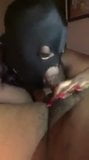 Enmascarado deepthroating negro bbw puta snapshot 5