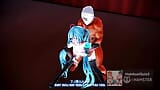 MMD R18 Секс-танец Miku Hibikase Hibikase r-18 с трахом задницы анальной сучки милфы с большими сиськами, ntr, 3D хентай snapshot 12