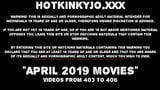 April 2019 nieuws op hotkinkyjo site anale verzakking & vuistneuken snapshot 1