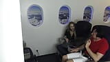 Stewardess feet smelling and licking in air plane! snapshot 7