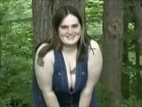 BBW Banana Masturbation in the Park snapshot 1