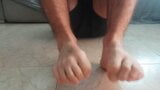 Hot guy massaging his feet. Foot fetish snapshot 13