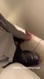 Teen boy jerk off Random guy in the public toilet understall and make him cum snapshot 2