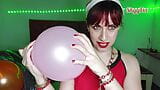 ShyyFxx playing, rubbing and popping balloons- Balloon Fetish snapshot 2