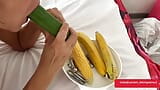 Granny banana cucumber pussy insertion massage orgasm snapshot 2