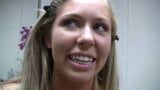 Beautiful blonde can't resist the money and takes a huge facial from Sascha snapshot 8